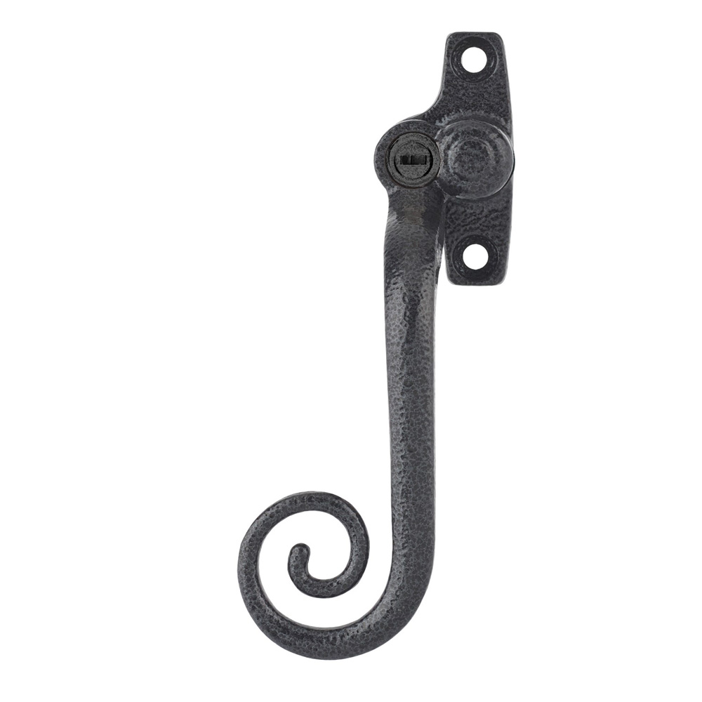 Timber Series Monkey Tail Espag Window Handle (Key Locking) - (Left Hand) - Antique Black